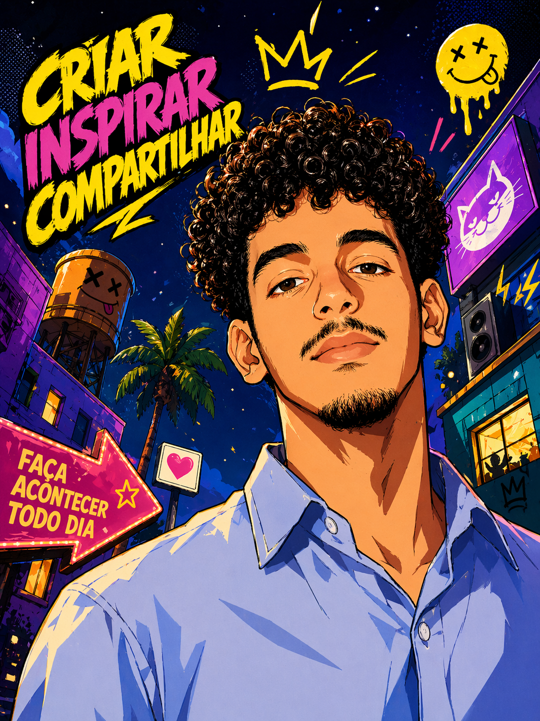 Arte estilizada de Luiz Eduardo