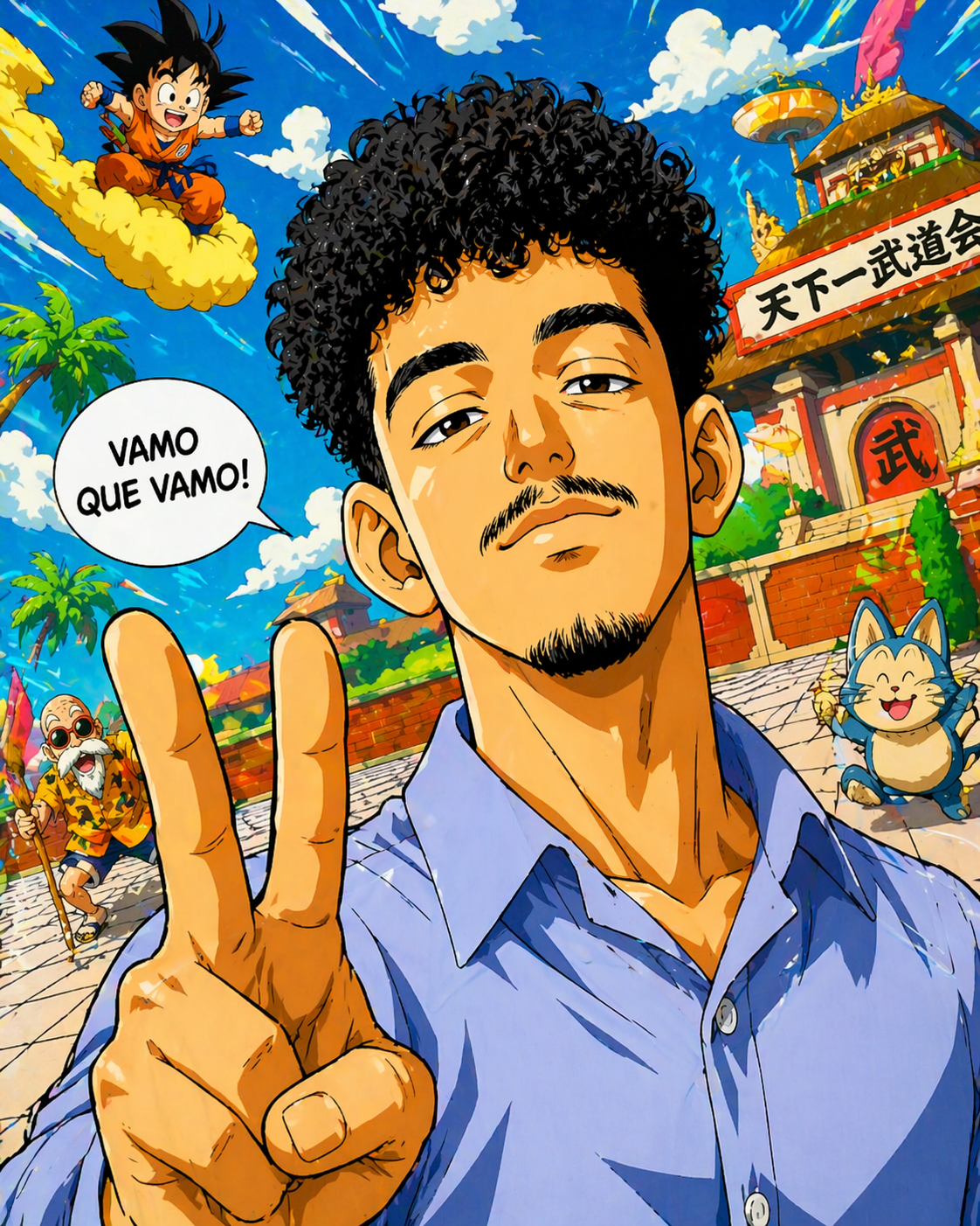 Arte anime estilizada de Luiz Eduardo