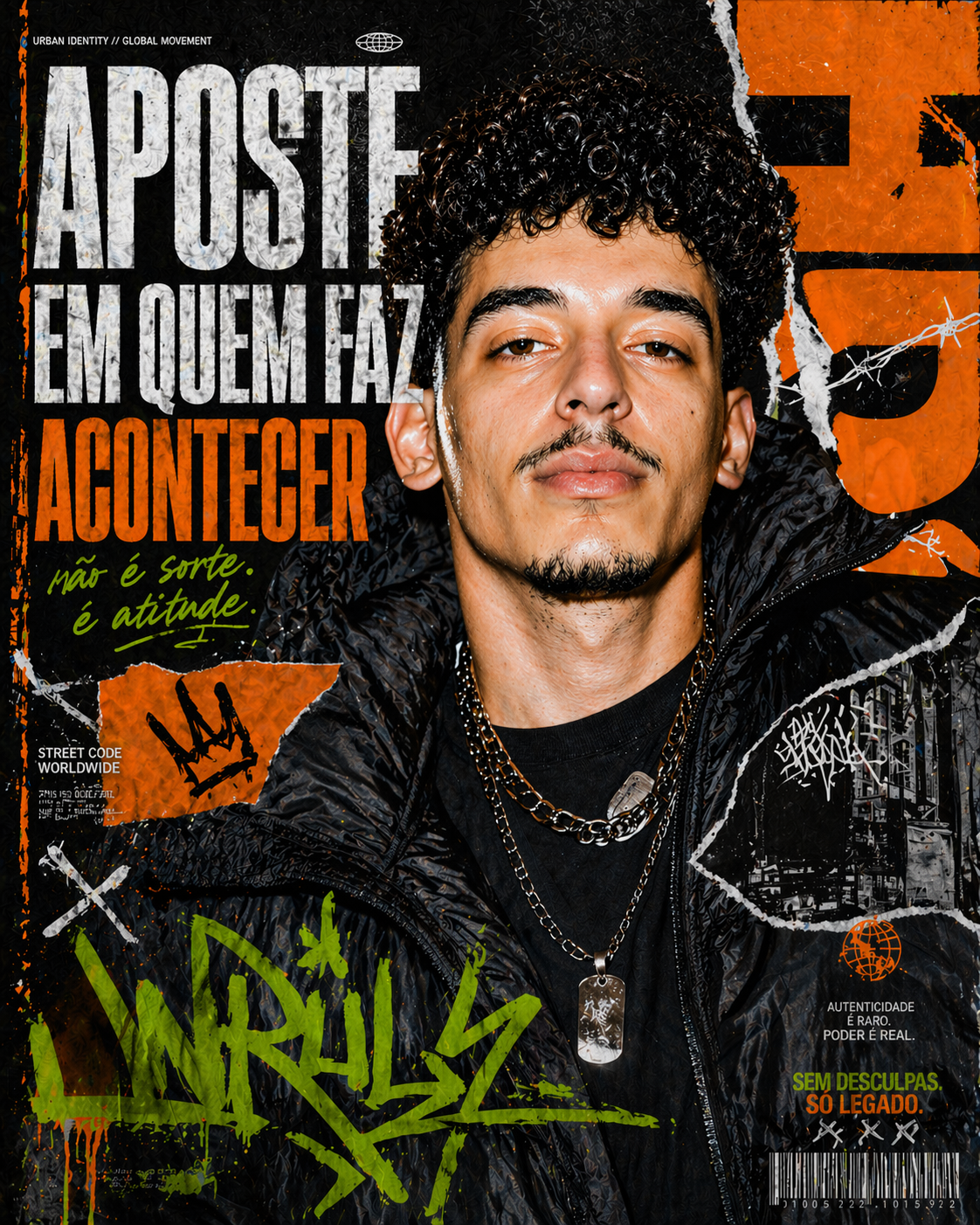 Poster urbano estilizado de Luiz Eduardo